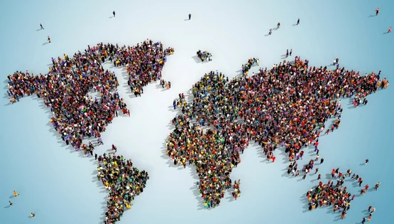 populatia lumii harta mondiala foto shutterstock