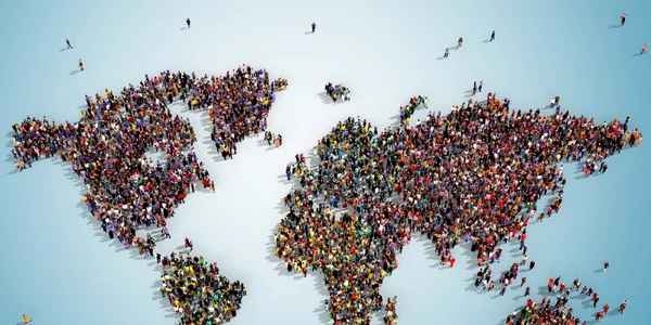 populatia lumii harta mondiala foto shutterstock