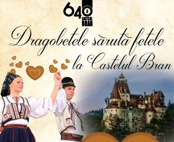 Tradiţiile de Dragobete sunt păstrate la Castelul Bran
