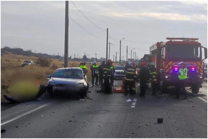 Două persoane au murit în urma impactului Foto: Facebook Info Trafic 