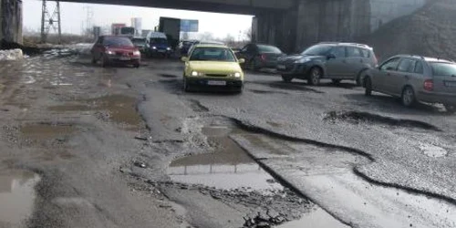 Ieşirea din Ploieşti spre Târgovişte arată înfiorător - imagine arhivă ADS Ploieşti