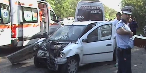 Imagine de la accident. FOTO: NICOLETA BUTNARU