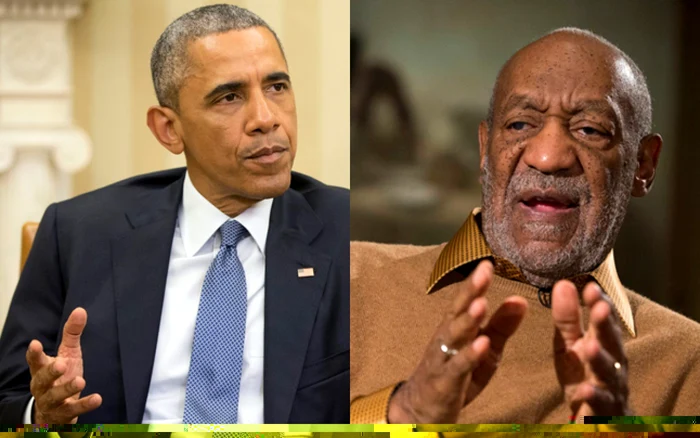 Barack Obama şi Bill Cosby. FOTO AP