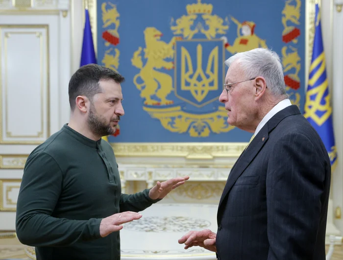 Trimisul special al administrației Trump în Ucraina alături de Volodimir Zelenski FOTO EPA-EFE