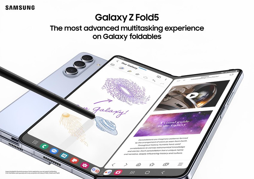 Samsung Galaxy Z Fold5, productivitate fără compromisuri prin multitasking avansat 