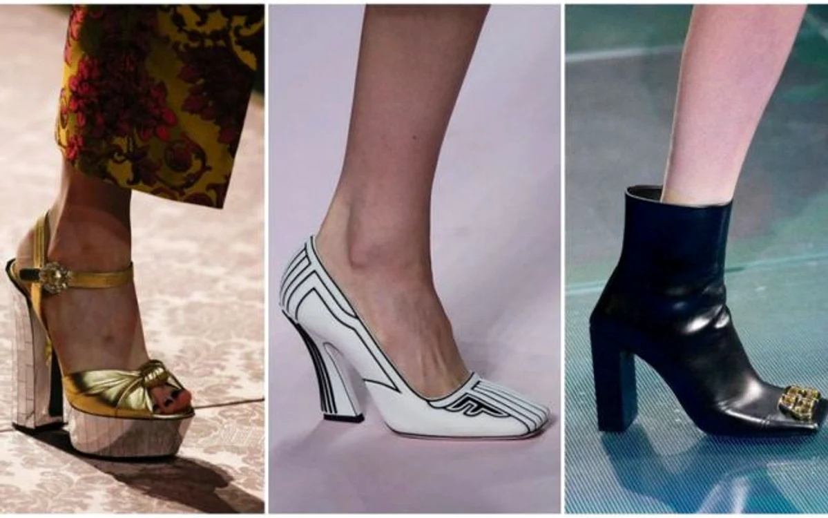 Pantofi la modă în 2019. Se poartă sandalele cu platformă şi vârful pătrat