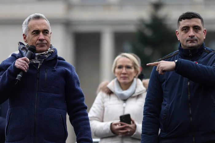 George Simion cheamă simpatizanții AUR să-l susțină pe Georgescu FOTO: Inquam photos / Octav Ganea