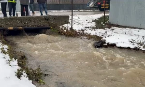 Inundații în Târgu Jiu. VIDEO Iulia Blondea