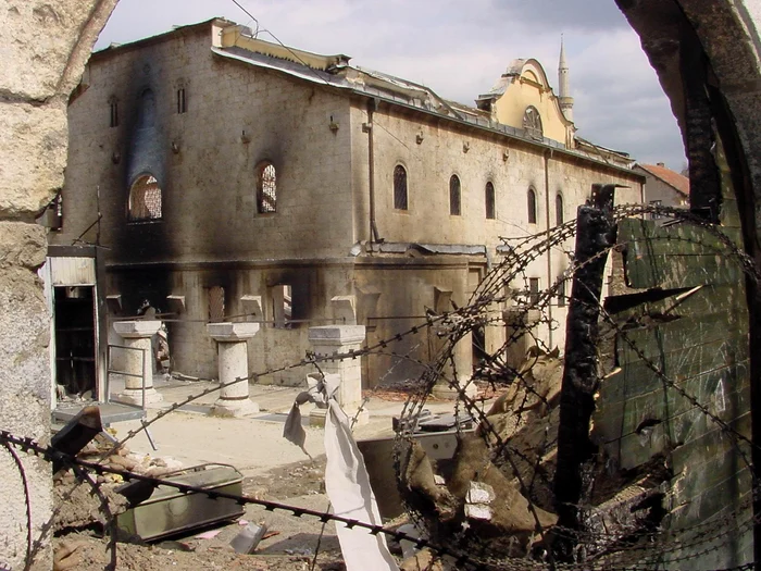 Mănăstirea ordodoxă „Sveti Djordje” (Sf. Gheorghe) din oraşul Prizren, devastată de etnici albanezi în 2004