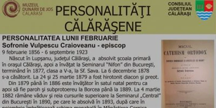 Un fost episcop al BOR, născut în judeţul Călăraşi, oamgiat de Muzeul Dunării de Jos FOTO MDJ