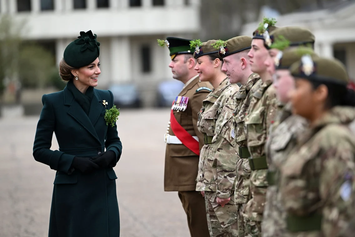 Kate Middleton la Parada de Sfântul Patrick a Gărzilor Irlandeze