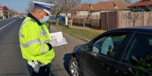 Control în trafic al poliţiştilor Foto Digi 24