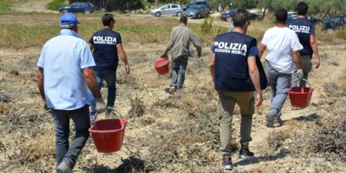 Operatiune antisclavie intr-o ferma agricola din Italia FOTO Polizia di Stato