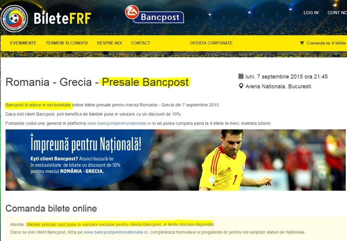 bilete frf pt bancpost captura ecran frf