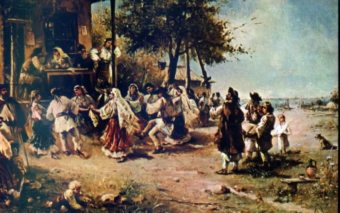 Tablou de Th Aman, Hora de la Aninoasa.