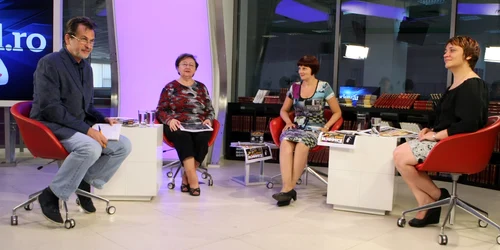 Mircea Vasilescu la Adevărul Live împreună cu pLavinia Coman Cristina Comandaşu şi cu jurnalista Simona Chiţan FOTO David Muntean
