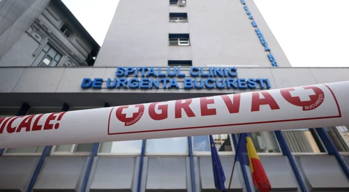 Grevă de avertisment de două ore a personalului de la spitalul de urgență Floreasca organizată de federația Sanitas, în București, 20 iulie 2026  Inquam Photos  George Călin (7) jpeg