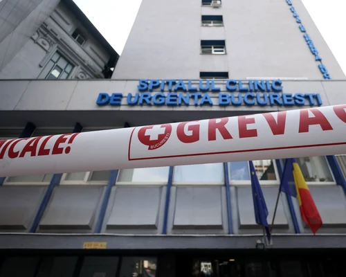 Grevă de avertisment de două ore a personalului de la spitalul de urgență Floreasca organizată de federația Sanitas, în București, 20 iulie 2026  Inquam Photos  George Călin (7) jpeg