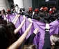 Pamplona - proteste împotriva bărbailor care au violat o fată. FOTO EPA-EFE