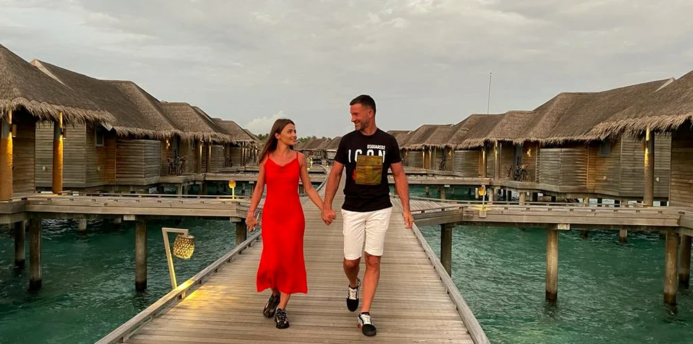 Petru Luhan și mireasa lui Cristina, în Maldive Sursa: Instagram