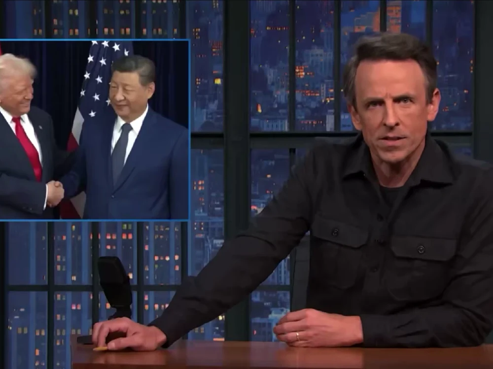 Seth Meyers/FOTO: Captură video X @MarcoFoster_