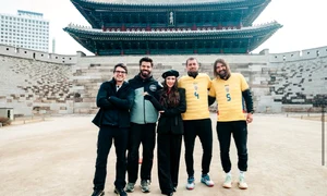 Echipele finaliste la Asia Express sunt cele formate din Alexandru Ion – Ștefan Floroaica și Gabriel Tamaș și Dan Alexa Foto: antena 1