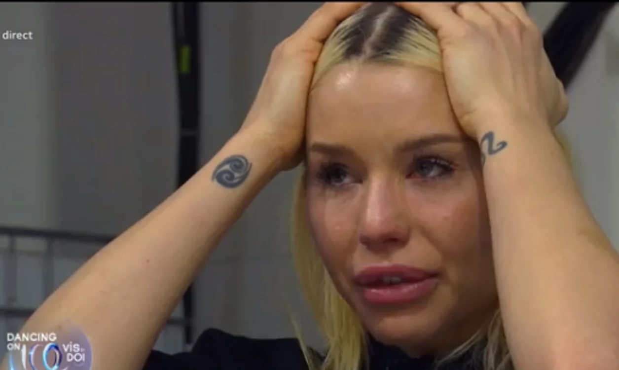 Carmen Grebenișan, în lacrimi la Dancing on Ice Foto: Captură Video