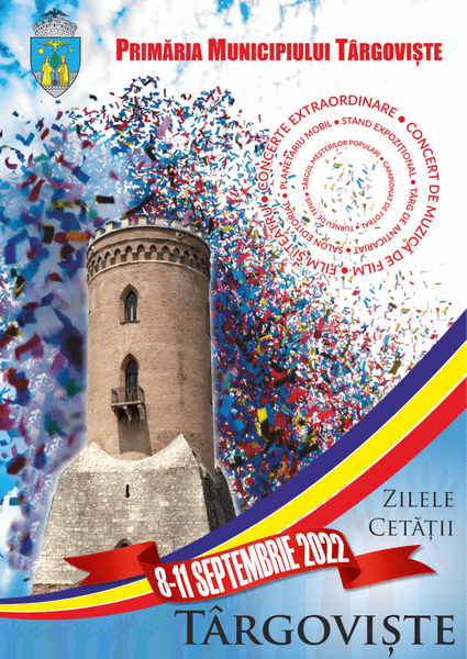 Sărbătoare la Târgoviște, de Zilele Cetății, 8 -11 septembrie. Programul complet