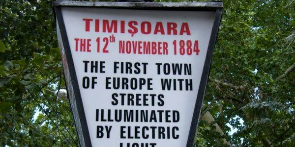 Timişoara, primul oraş european cu străzile iluminate electric