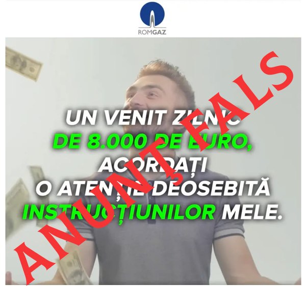 Fraudă de proporții: infractorii se folosesc de numele Romgaz, Digi24 și Banca Transilvania. Cum funcționează păcăleala