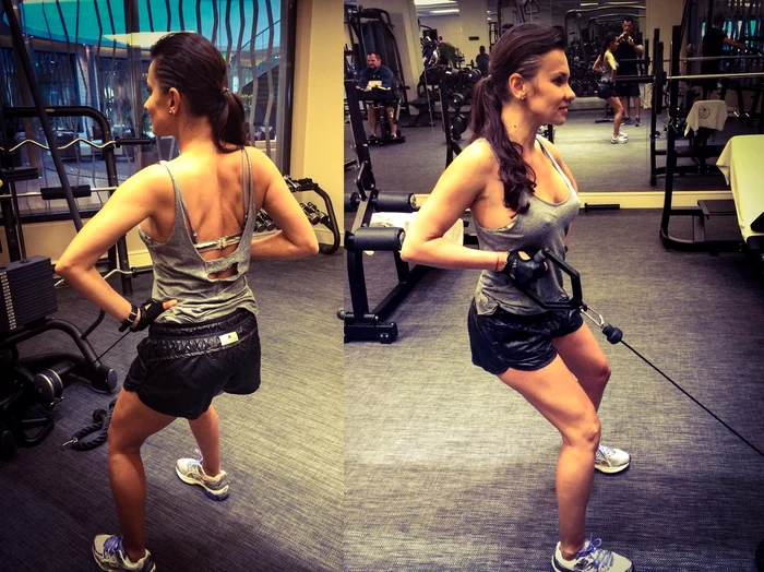 Mirela are o fire dinamică şi practică mult sport