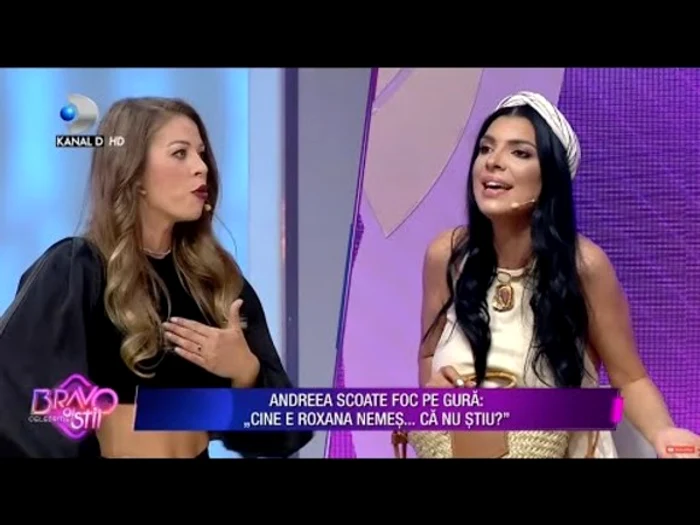 Roxana Nemeș și Andreea Tonciu, ceartă ca la ușa cortului la Bravo, ai stil! Celebrities