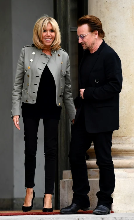 Bono at the Elysee Palace in Paris jpeg