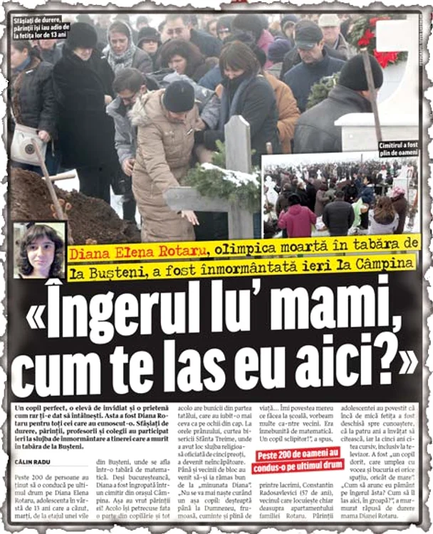 Diana Rotaru avea  13 ani şi era olimpică