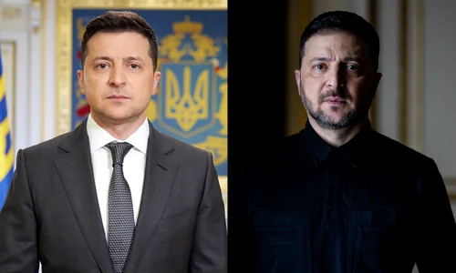 Volodimir Zelenski la 4 ani de război FOTO AFP