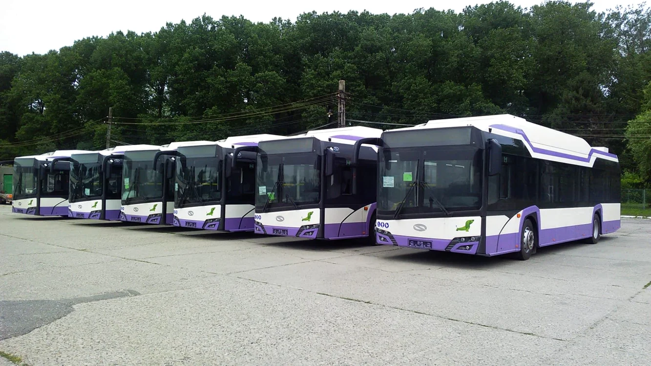 Primele autobuze electrice au început deja să circule în Pitești FOTO Primăria Pitești