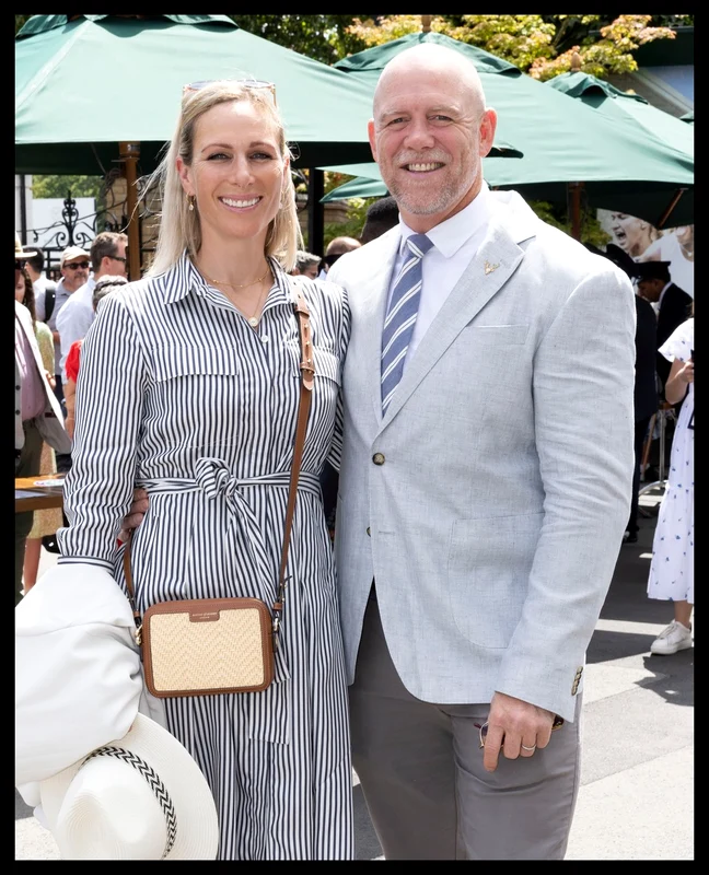 Zara Tindall și soțul Mike la Wimbledon