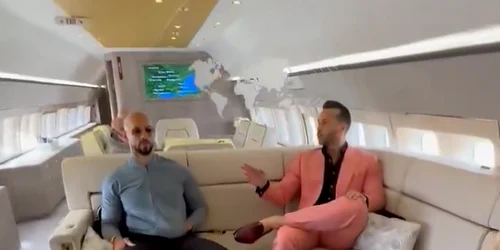 fratii tate avion privat dubai