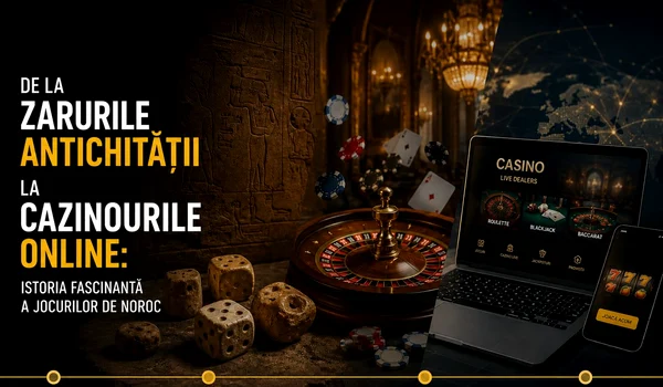 De la zarurile Antichității la cazinourile online: istoria fascinantă a jocurilor de noroc