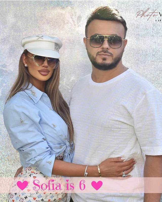 Bianca Drăgușanu și Gabi Bădălău la aniversarea Sofiei. SURSA FOTO Instagram