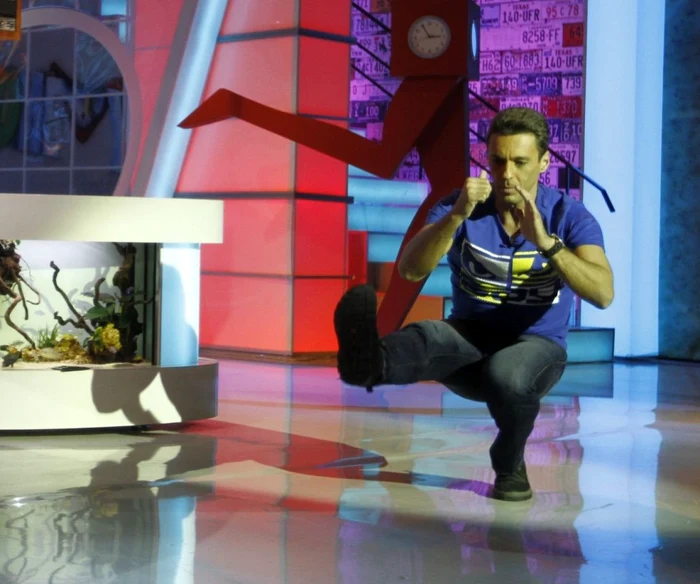 Pasionat de sport, Badea nu poate lua pauză nici la "iComedy". FOTO Antena 1