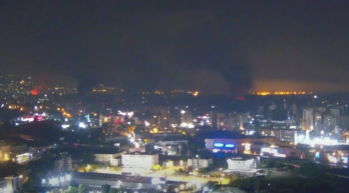 Atac al Israelului asupra Hezbollah, în suburbiilie Libanului. Captura video YouTube Reuers