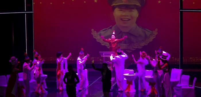 Imagine din spectacolul „Different Chunhyang”, în regia lui Andrei Şerban, la
Teatrul Naţional din Seul