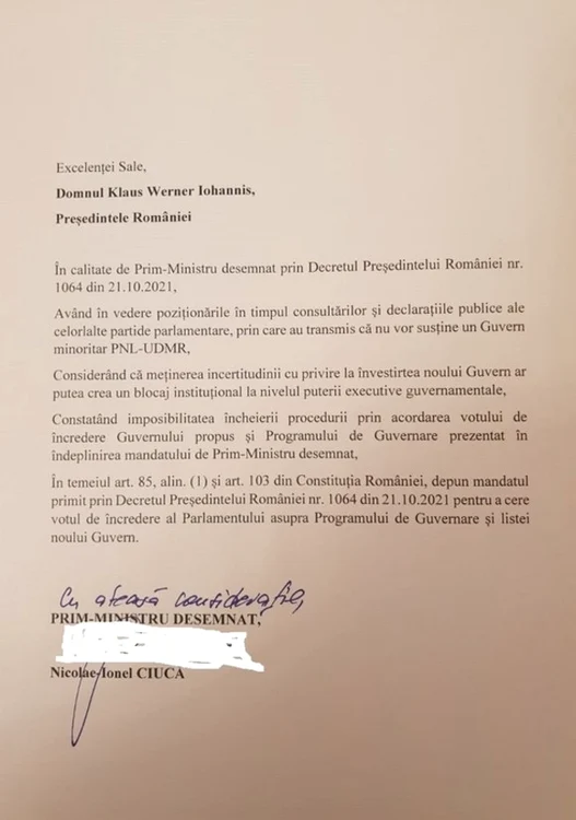 Premierul desemnat Nicolae CiucăSursa foto: Facebook/Nicolae Ciucă