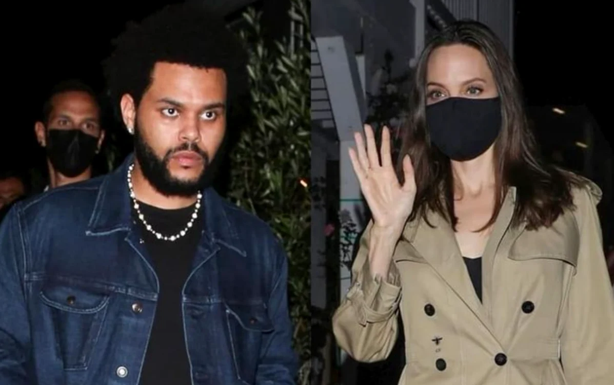 Angelina Jolie şi The Weeknd. Foto: Profimedia