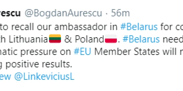tweet aurescu