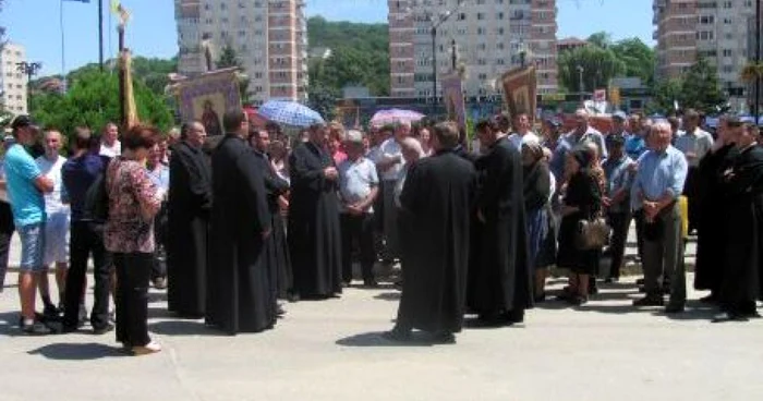 Protestul din 2010, din faţa Prefecturii