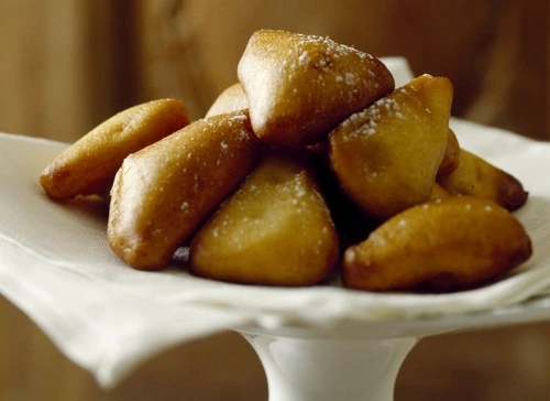 Olive oil flavored pumpkin fritters with lemon and orange zests jpeg