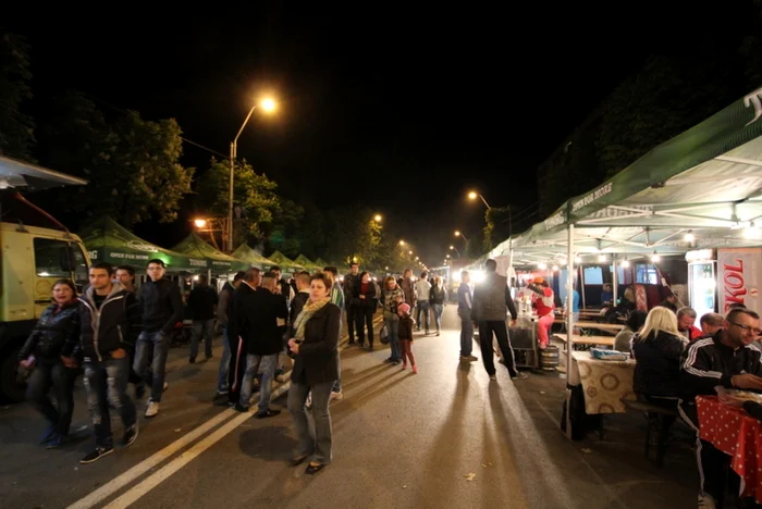 Localnicii au ieşit pe străzile Hunedoarei, la festival. FOTO: Daniel Guţă.