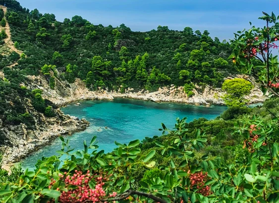 Heart shaped bay, Halkidiki, Sithonia, Grecee